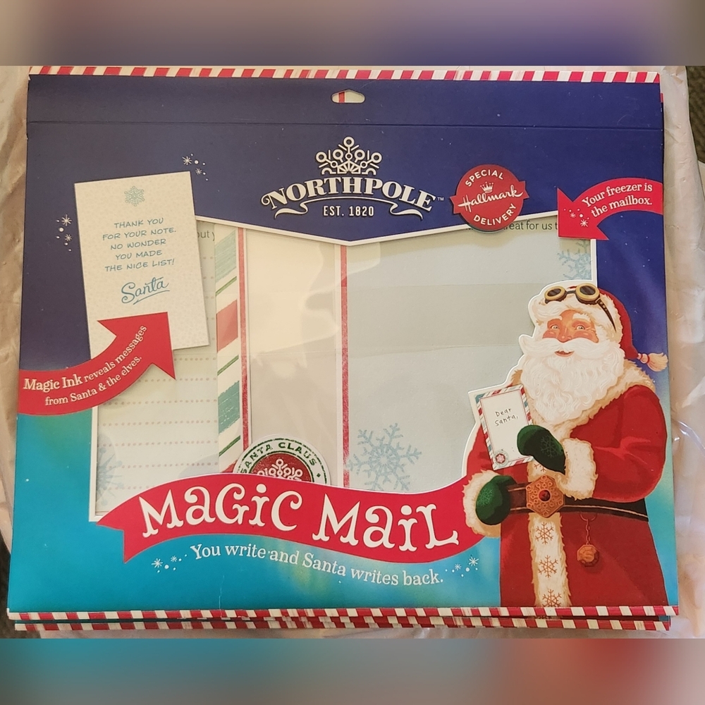 Hallmark Northpole Magic Letter Mail Stationary Set!,You Write Santa Writes Back